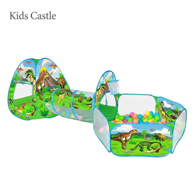 3 in 1 Play Tent Set with 60 Balls