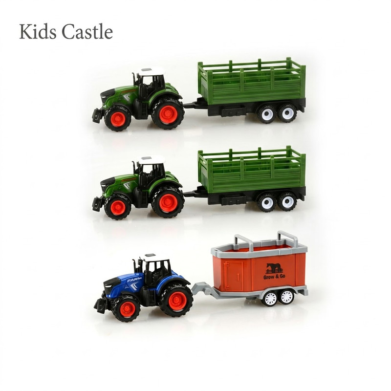 Pull Back Farm Truck Set